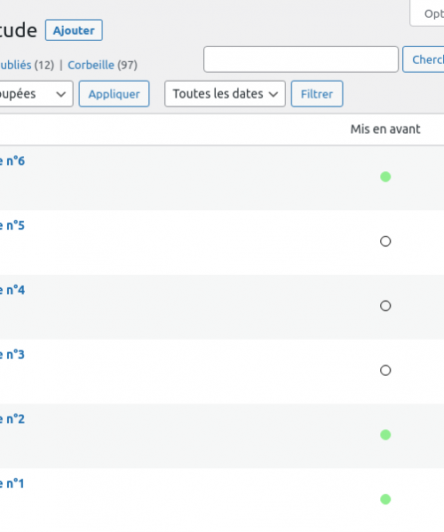 index des cas d'études